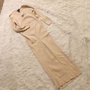 Long length sweater dress